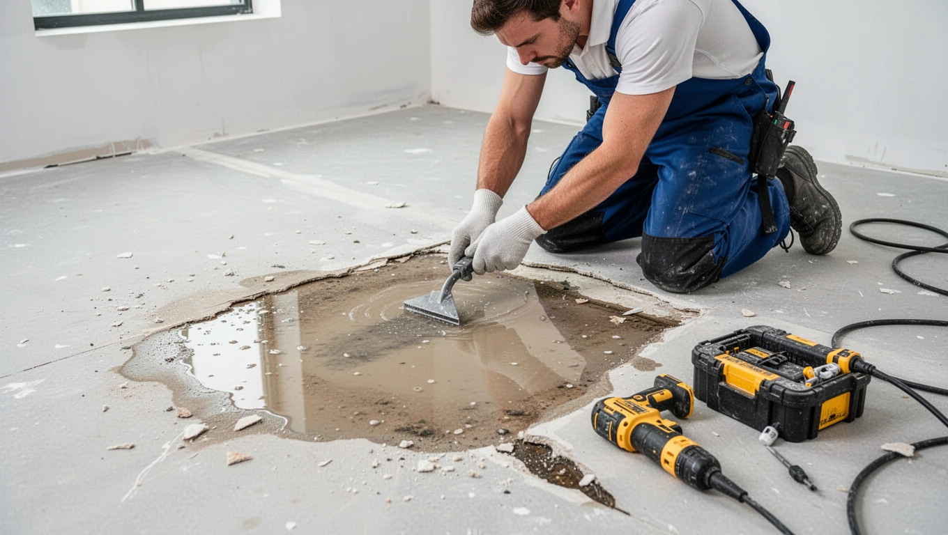 Floor Water Damage Repair