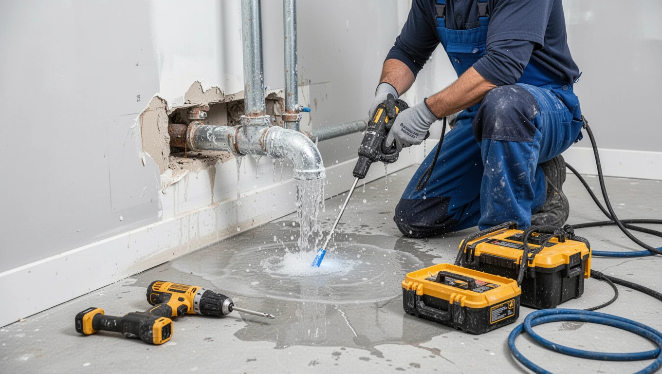 Frozen Pipe Water Cleanup